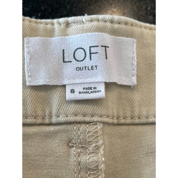 LOFT OUTLET Monroe Bermuda shorts khaki tan 8 - Picture 3 of 8